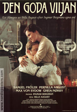 The Best Intentions 1991 movie poster Pernilla August Ernst-Hugo Järegård Keve Hjelm Bille August Writer: Ingmar Bergman