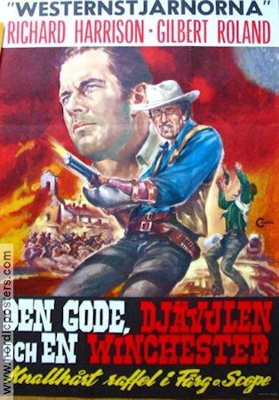 Den gode djävulen och en winchester 1972 movie poster Richard Harrison Gilbert Roland