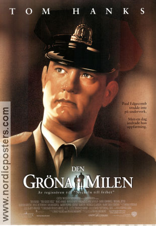 Den gröna milen 1999 poster Tom Hanks Michael Clarke Duncan Bonnie Hunt Frank Darabont Text: Stephen King