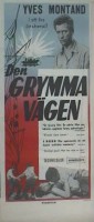 Den grymma vägen 1959 movie poster Yves Montand