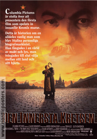 Den innersta kretsen 1991 poster Tom Hulce Lolita Davidovich Bob Hoskins Andrey Konchalovskiy Ryssland