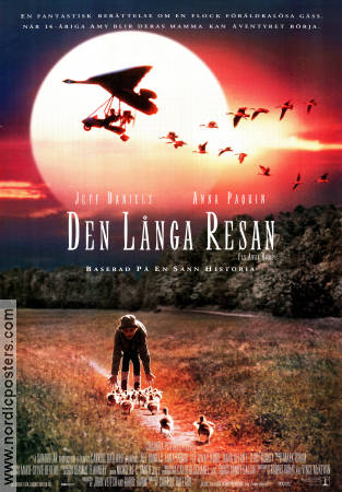 Den långa resan 1996 poster Jeff Daniels Anna Paquin Dana Delany Carroll Ballard Fåglar Flyg