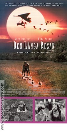 Den långa resan 1996 poster Jeff Daniels Anna Paquin Dana Delany Carroll Ballard Fåglar