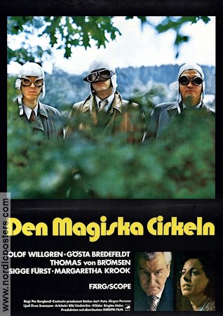 Den magiska cirkeln 1970 movie poster Olof Willgren Gösta Bredefeldt Thomas von Brömssen Margaretha Krook