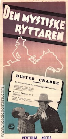 The Mysterious Rider 1942 movie poster Buster Crabbe Al St John Caroline Burke Sam Newfield