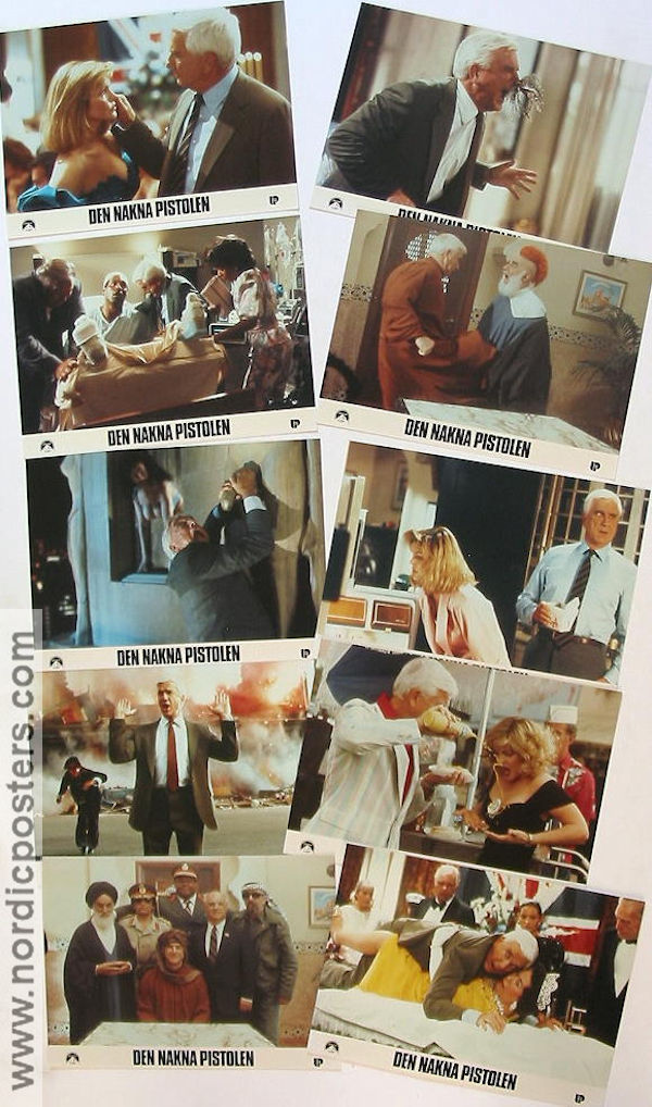 The Naked Gun 1988 lobby card set Leslie Nielsen