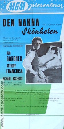 The Naked Maja 1959 movie poster Ava Gardner