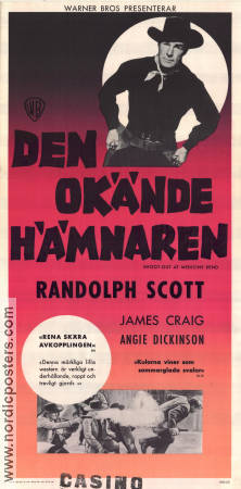 Shoot-Out at Medicine Bend 1957 movie poster Randolph Scott Richard L Bare