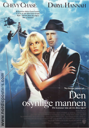 Memoirs of an Invisible Man 1992 movie poster Chevy Chase Daryl Hannah Sam Neill John Carpenter