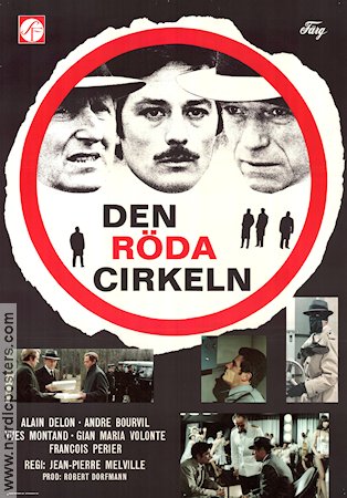 Le cercle rouge 1971 movie poster Alain Delon Yves Montand Jean-Pierre Melville