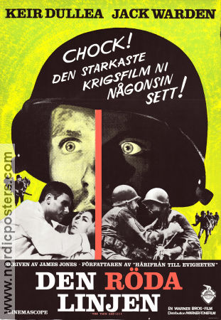 Den röda linjen 1964 poster Keir Dullea Jack Warden Andrew Marton Text: James Jones Krig