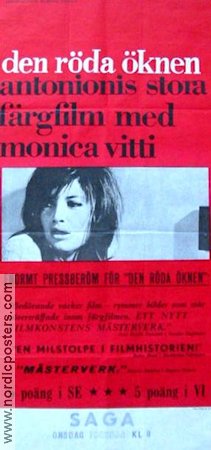 Il deserto rosso 1965 movie poster Monica Vitti Michelangelo Antonioni