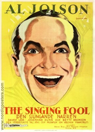 The Singing Fool 1928 movie poster Al Jolson