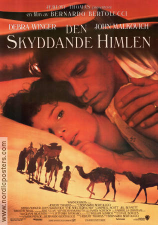 Den skyddande himlen 1990 poster Debra Winger John Malkovich Bernardo Bertolucci