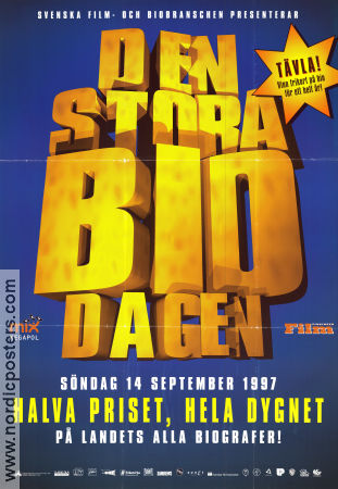 Den stora biodagen 1997 poster Find more: Biograf