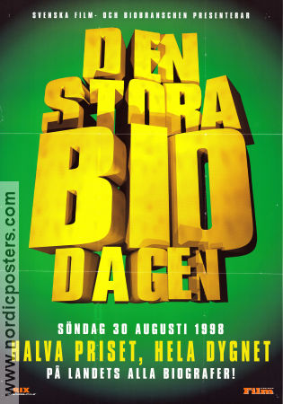 Den stora biodagen 1998 poster Find more: Festval