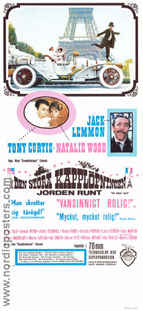 The Great Race 1965 movie poster Tony Curtis Natalie Wood Jack Lemmon Peter Falk Blake Edwards Cars and racing