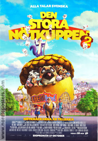 The Nut Job 2: Nutty by Nature 2017 movie poster Will Arnett Cal Brunker Animation