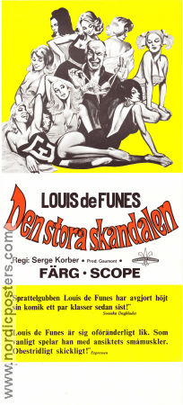 L´homme orchestre 1970 movie poster Louis de Funes Noelle Adam Olivier De Funes Serge Korber Ladies Musicals