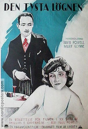Dangerous Lies 1923 movie poster David Powell Mary Glynne