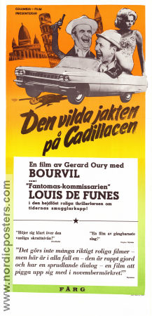 Le corniaud 1965 movie poster Louis de Funes Bourvil Venantino Venantini Gérard Oury Cars and racing