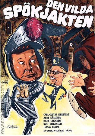 Den vilda spökjakten 1970 movie poster Carl-Gustaf Lindstedt Arne Källerud Ragnar Frisk