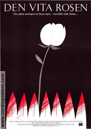 Die weisse Rose 1982 movie poster Lena Stolze Martin Benrath Wulf Kessler Michael Verhoeven Artistic posters Find more: Nazi