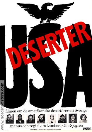 Deserter USA 1969 movie poster Bill Jones John Armfield Lars Lambert Documentaries War