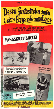 Dessa fantastiska män i sina flygande maskiner 1965 poster Stuart Whitman Sarah Miles Terry-Thomas Ken Annakin Flyg