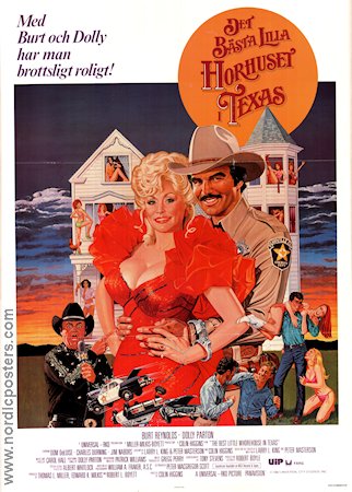 The Best Little Whorehouse in Texas 1982 movie poster Dolly Parton Burt Reynolds Colin Higgins Musicals Police and thieves