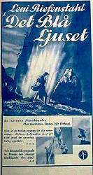 Das Blaue Licht 1933 movie poster Leni Riefenstahl