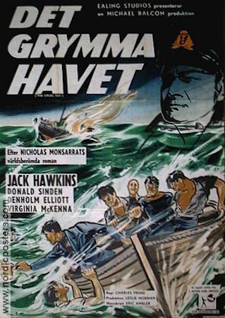 The Cruel Sea 1953 movie poster Jack Hawkins