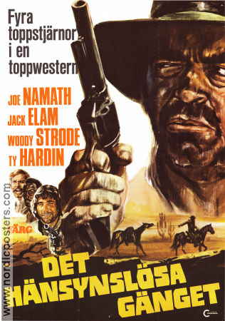 Det hänsynslösa gänget 1971 poster Joe Namath Jack Elam Woody Strode Larry G Spangler