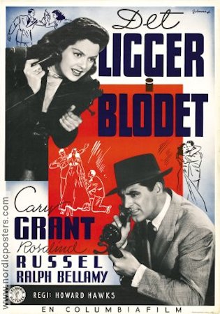 His Girl Friday 1940 movie poster Cary Grant Rosalind Russell Ralph Bellamy Howard Hawks Telephones