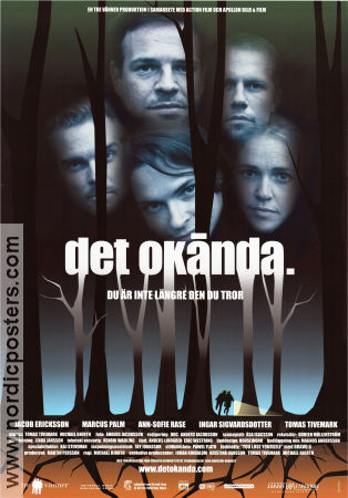 Det okända 2000 movie poster Jacob Ericksson Marcus Palm Ann-Sofie Rase Michael Hjorth