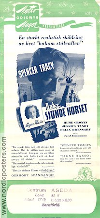 Det sjunde korset 1944 poster Spencer Tracy Signe Hasso Hume Cronyn Fred Zinnemann