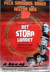 The Big Country 1959 movie poster Gregory Peck Jean Simmons Carroll Baker Charlton Heston Burl Ives William Wyler