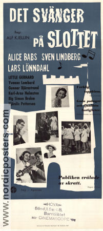 Det svänger på slottet 1959 movie poster Alice Babs Sven Lindberg Lars Lönndahl Alf Kjellin