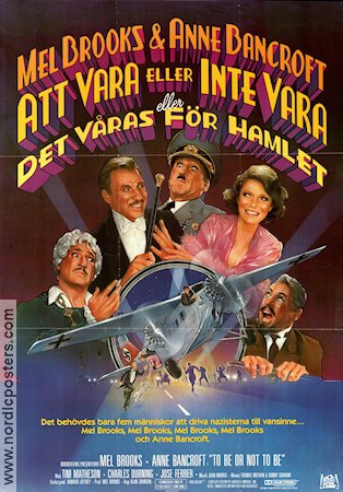 To Be or Not to Be 1983 movie poster Anne Bancroft Ronny Graham Mel Brooks Find more: Nazi