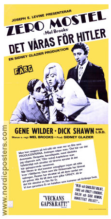 Det våras för Hitler 1967 poster Zero Mostel Gene Wilder Dick Shawn Mel Brooks