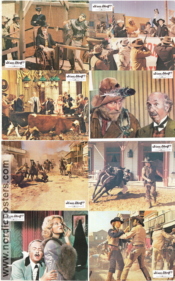 Blazing Saddles 1974 lobby card set Cleavon Little Gene Wilder Slim Pickens Mel Brooks