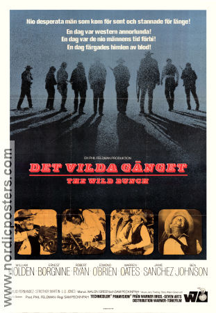 The Wild Bunch 1969 poster William Holden Sam Peckinpah