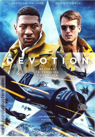 Devotion 2022 movie poster Jonathan Majors Glen Powell Christina Jackson JD Dillard Planes