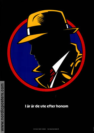 Dick Tracy 1990 poster Al Pacino Dustin Hoffman Madonna Warren Beatty Maffia Från serier