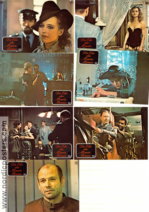 Die Ehe der Maria Braun 1979 lobby card set Hanna Schygulla Klaus Löwitsch Ivan Desny Rainer Werner Fassbinder