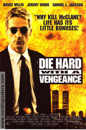 Die Hard with a Vengeance 1995 movie poster Jeremy Irons John McTiernan