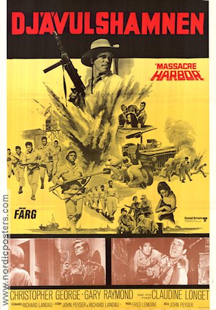 Massacre Harbor 1968 movie poster Christopher George Claudine Longet John Peyser War