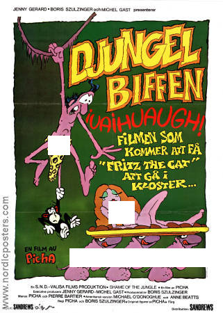 Tarzoon la honte de la jungle 1980 movie poster Picha Animation