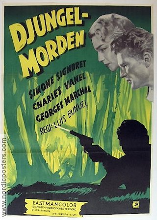 La mort en ce jardin 1957 movie poster Simone Signoret Luis Bunuel