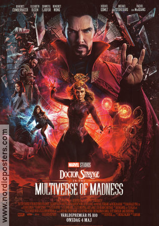 Doctor Strange in the Multiverse of Madness 2022 movie poster Benedict Cumberbatch Elizabeth Olsen Chiwetel Ejiofor Sam Raimi Find more: Marvel